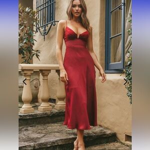 Selfie Leslie Cherry Lake Como dress